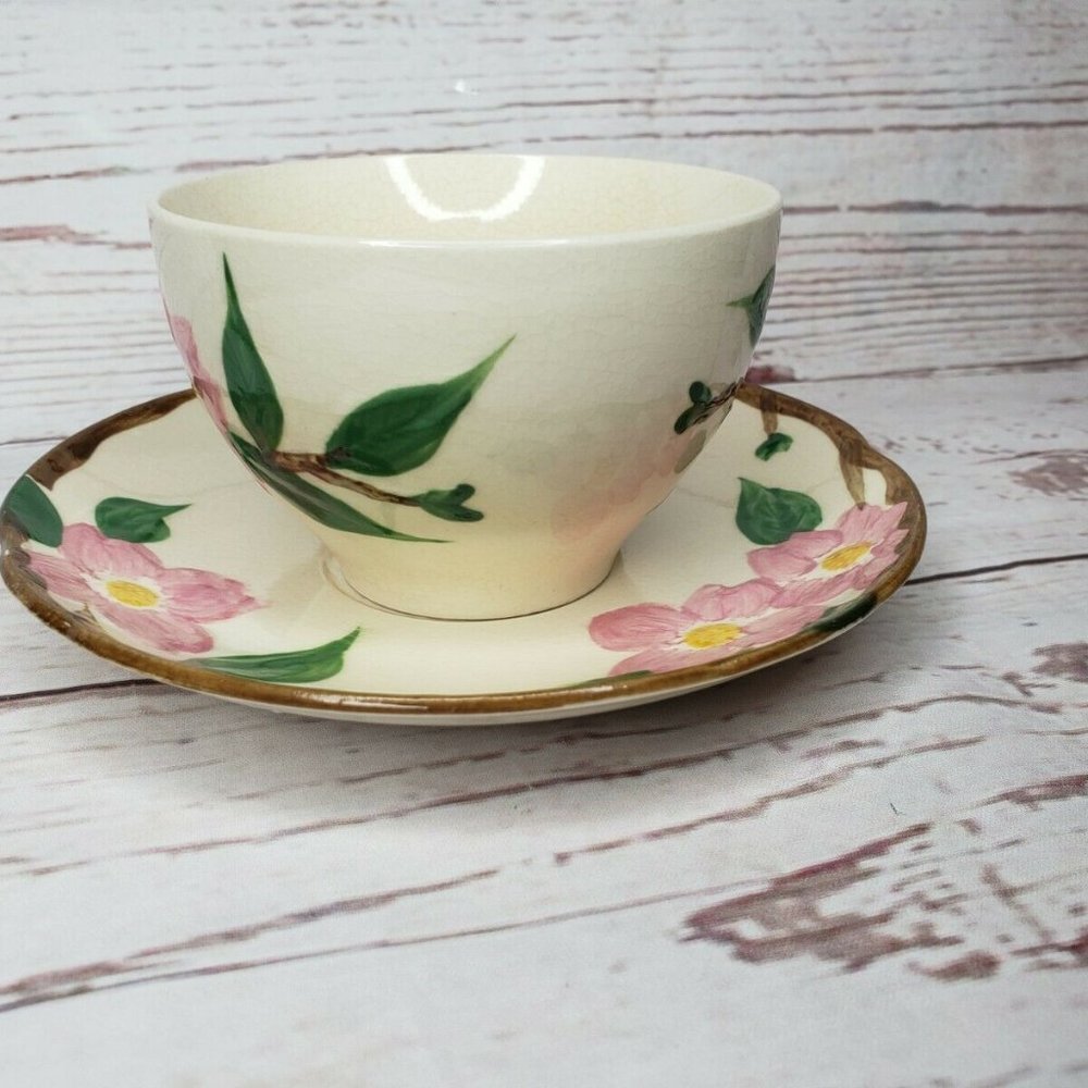Rare Hand Painted El Rancho Floral Design Tea Cup - Picture 6 of 7